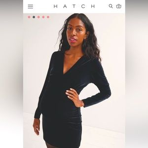Velvet Mini Maternity Dress